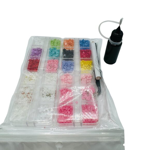 DIY Nail Art Decoration Kit,  Includes various colors and tools for precise appl - Picture 1 of 3